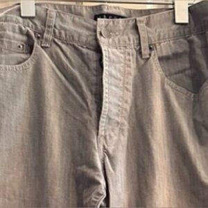 MENS Theory Vintage Light Gray Button-Fly Cotton Jeans / Pants - SIZE 32